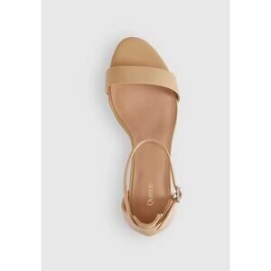 Quince Luxury Italian Leather 65mm Block Heel Sz 7